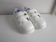 Białe sneakersy trampki chłopięce na rzepy r 23 NOWE