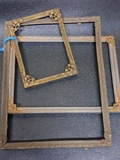 3 stare ramki z mosiadzu 