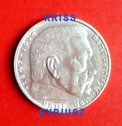 2 Marki Niemcy Hindenburg- 1937 - A - Srebro 