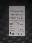 Magnes Bilet Meseritz (Międzyrzecz) - Berlin Stadtbahn