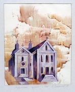 Akwarela – Cerkiew św. Onufrego – Lwów