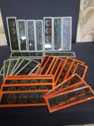 Stare Slajdy do latarni naftowych okazja 30szt. Komplet Vintage 