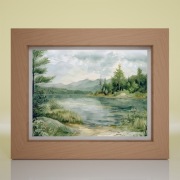 RZEKA | NATURA | OBRAZ | WIOSNA |AKWARELA | AI ART