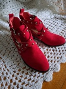 Nowe czerwone botki 38 rainbow bonprix