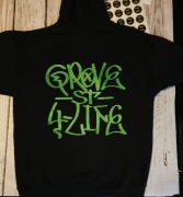 Bluza Custom GTA San Andreas  z dużym  "Groove street 4 life" na plecach L