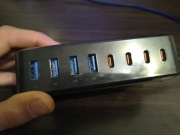 200 W, wielokrotna ładowarka USB, 8 portów, stacja szybkiego ładowania