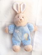 zajączek maskotka, pluszowa grzechotka zajączek, króliczek zabawka