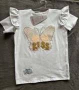 Bluzeczka z cekinowym motylem r. 134