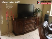 Komoda 160`Orzech Włoski Śliczna BEKAS Producent Mebli Stylowych 