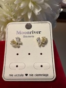 Kolczyki Moonriver stal chirurgiczna 316 L