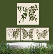 Zestaw 4szt Szablonów,  malarski, DIY, crapbookingu, tynk ozdobny 