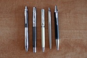 Kolekcja długopisów: Parker, Pentel, Tetis+pióro