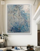 Koń w zimowym lesie