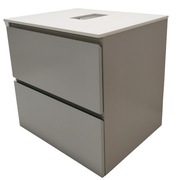 Szafka umywalkowa 60cm szara pełny lakier