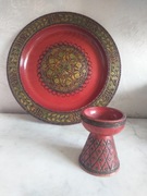 Vintage świecznik drewniany z lat 40?