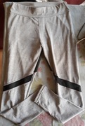 Legginsy szaro-czarne sportowe