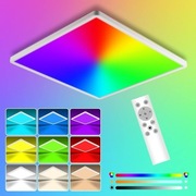 Plafon Panel LED MILFECH 24W RGB 29,5cm Lampa sufitowa + Pilot