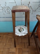 Drewniany kwietnik z PRL