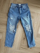 Jeansy z przetarciami Zara M