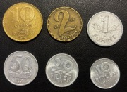 Węgry x 6, 1984+, zestaw monet