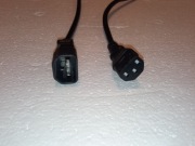 Kabel zasilający przelotka C14 do C13 1 m