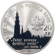 20 zł , 2005, 350 lecie obrony Jasnej Góry, stan menniczy20