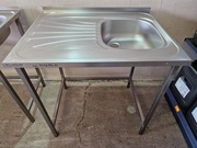 Zlew gastronomiczny 1-komorowy z ociekaczem 80x60x85