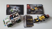 LEGO Technic 2 zestawy 42047 Radiowóz Pościgowy,  42058 Kaskaderski motor