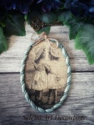Medalion shabby chic vintage farmhouse decoupage dzieci