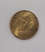2 gr z 1990 r. Moneta z woreczka menniczego (1990 UNC)