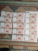 50 000 rubli 1993 – 14 szt – ten sam numer seryjny – stan bardzo dobry