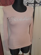 Bluzka prążek bawelniana cyrkonie 