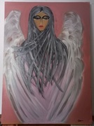 Obraz ręcznie malowany na płótnie "ANIOŁ"