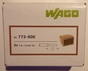 WAGO Szybkozłączka Złączka na drut 6X4 mm  773-606  50 szt