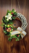Bożonarodzeniowy stroik,Bożonarodzeniowy wieniec na drzwi, wianek adwentowy