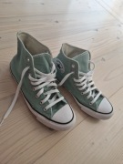 Długie, miętowe buty converse, r.39,5