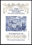 Blok 166A (znaczek 3638A) XVIII OWF "Wałbrzych-99"