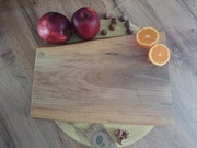 Deska z litego orzecha włoskiego 53x24 cm | 34 mm | uchwyt