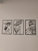 Dekoracja 3D na ścianę – zestaw 3 sztuki