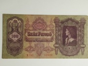 Sprzedam banknot Węgry 100 Pengo 1930r. Maciej I - stan bardzo dobry