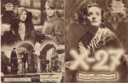 1931r, polski program kinowy „X-27” (tytuł oryg: Dishonored) M. Dietrich