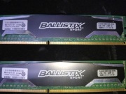 2x 4GB Pamięć RAM Ballistix Sport 1600MHz CL9 BLS4G3D1609DS1S00.16FER2 US