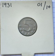 #3938 Austria 5 groschen 1931 piękna 