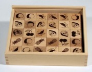 Domino owocowe monochromatyczne - gra logiczna