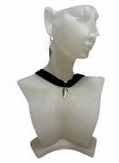 Komplet: Choker i Kolczyki „Trumna”