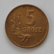 1949 5 groszy brąz
