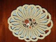 Koszyk ceramiczny, ręczna robiony, sygnowany