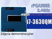 Procesor Intel Core i7 3630QM 3.4GHz 4 rdzenie 8 wątków Laptop rPGA988