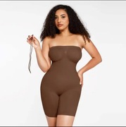 Body wyszczuplające - modelujące sylwetkę bezszwowe kolor czekoladowy roz.M