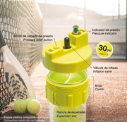 Regenerator piłek tenisowych Ball Rescuer z pompką 30 psi Nowe